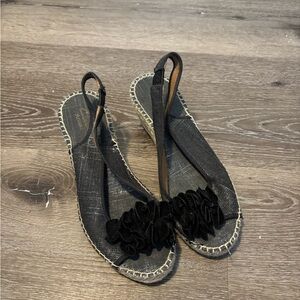 Clarks Black Espadrilles with Stylish Design